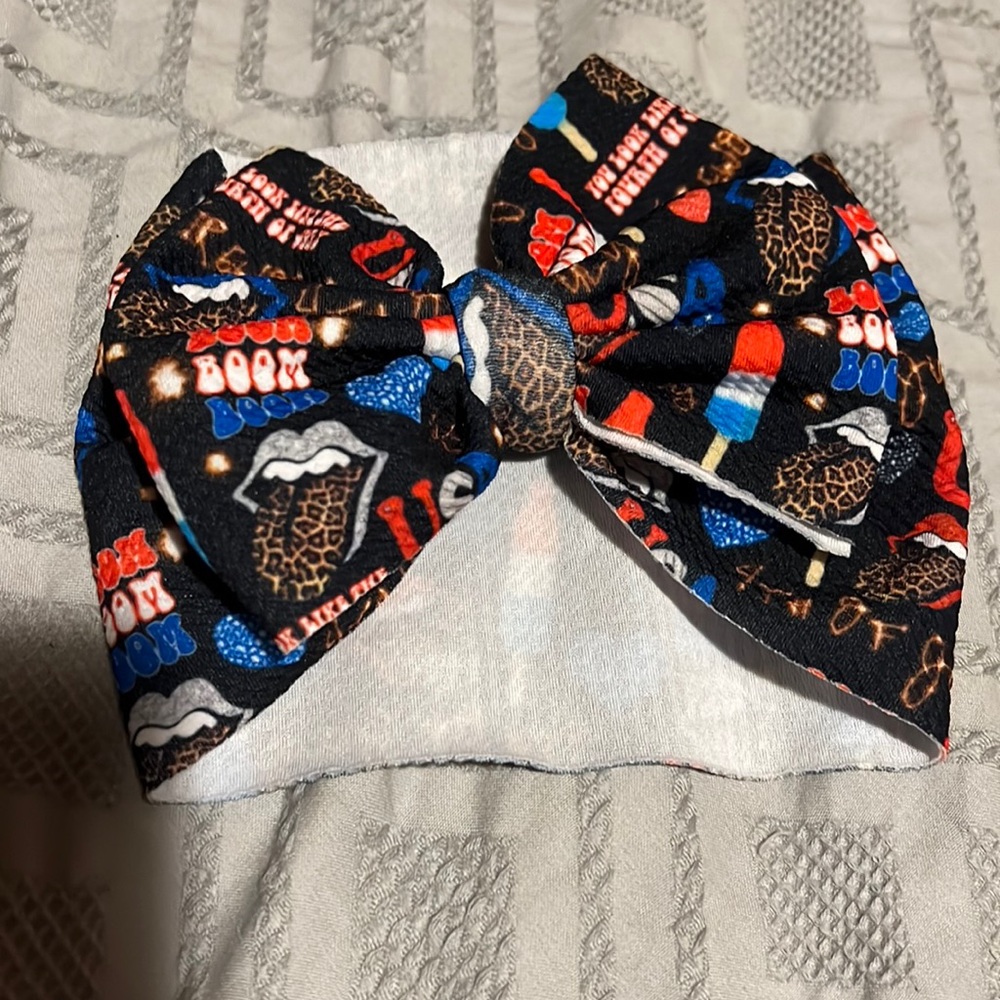 Baby/Toddler 4th of July Headband Bow NEW